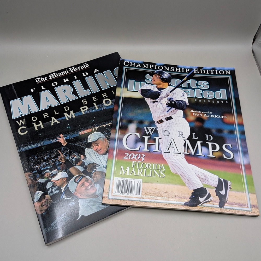 Florida Marlins 2003 Champions Magazine Lot - Sports Illustrated, Miami Herald